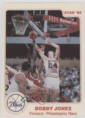 Bobby Jones #5 Basketball Cards 1985 Star