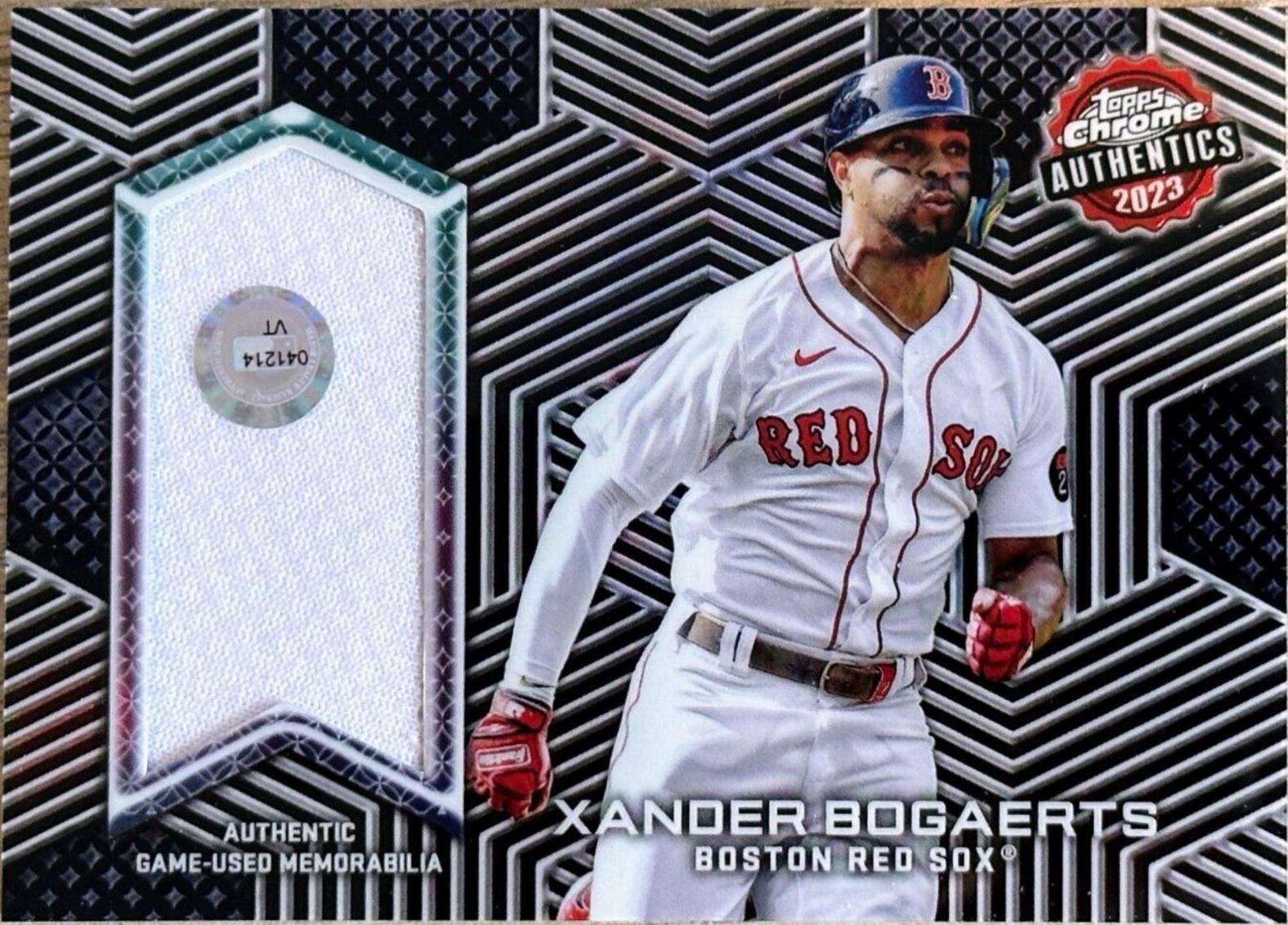 Xander Bogaerts #TCA-XAB 2023 Topps Chrome Authentics Relics Baseball