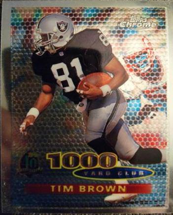 Tim Brown #95 1996 Topps Chrome Football