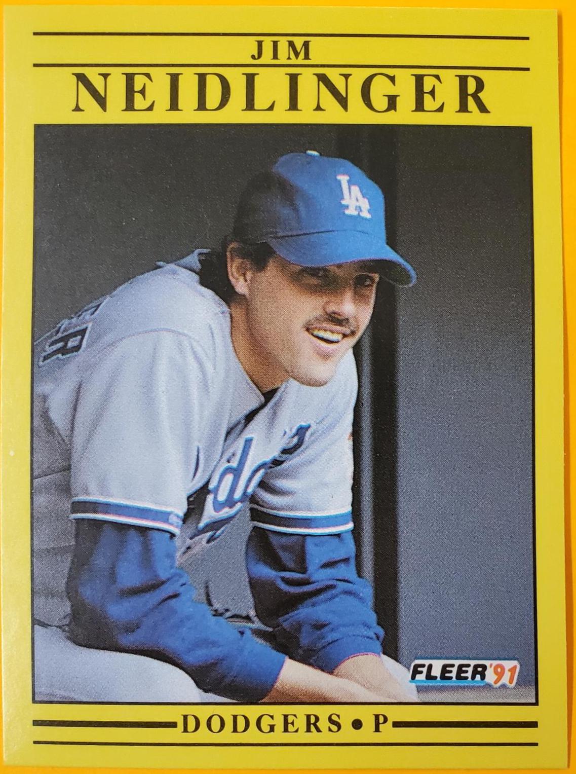 Jim Neidlinger #215 Baseball Cards 1991 Fleer