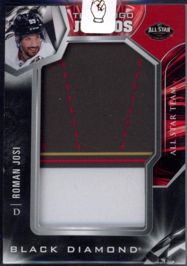 Roman Josi #TL-RJ Hockey Cards 2022 Upper Deck Black Diamond Team Logo Jumbo Patches