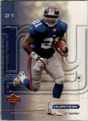 Tiki Barber #60 2001 Upper Deck Ovation Football