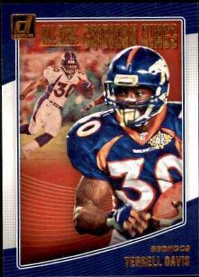 Terrell Davis Football Cards 2018 Donruss All-Time Gridiron Kings
