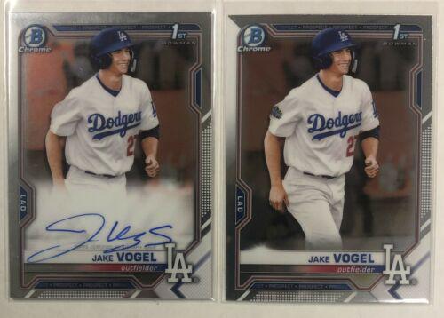 Jake Vogel #CPA-JV 2021 Bowman Baseball Chrome Prospect Autographs