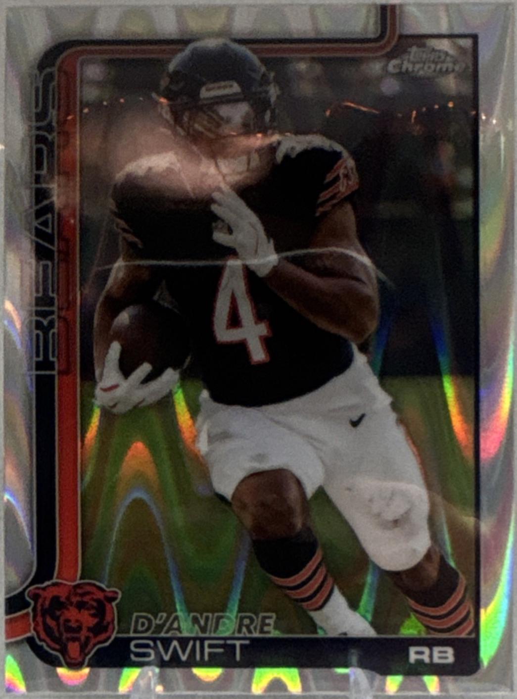 2025 D'Andre Swift [Yellow Wave Refractor] #53