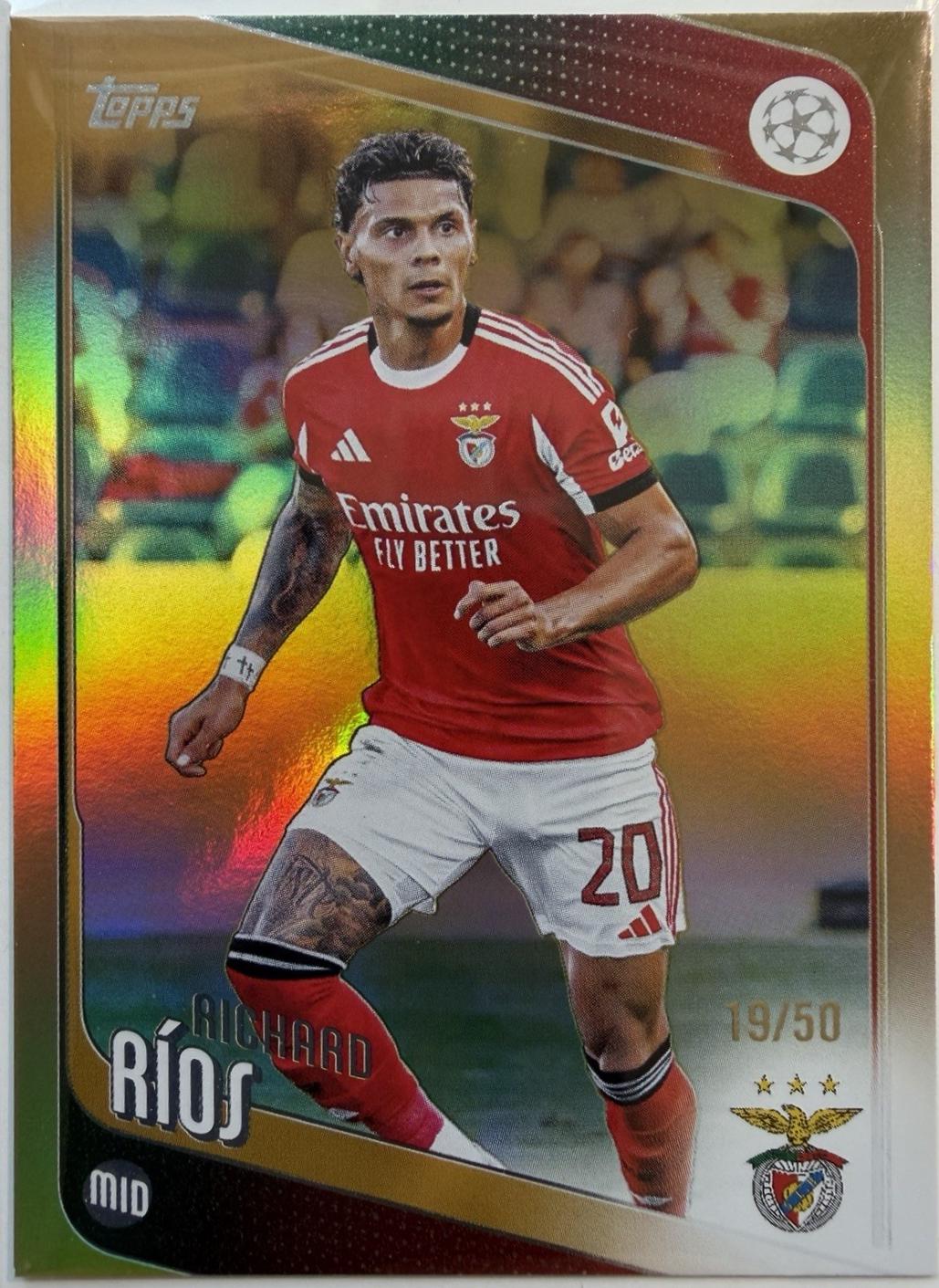 Richard Rios [Gold] #16 Prices | 2025 Topps UEFA | Soccer Cards