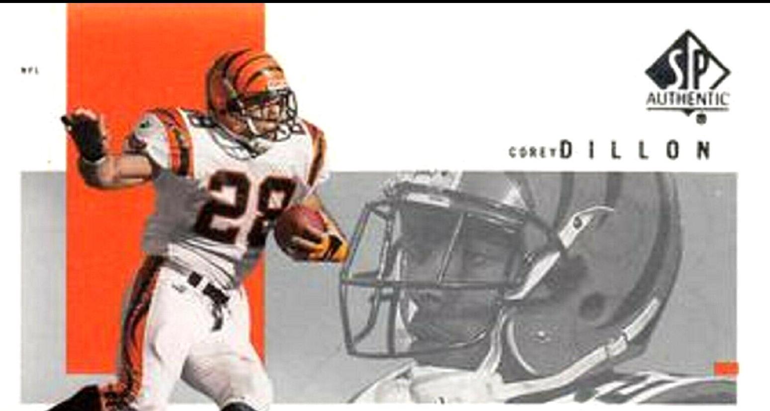 Corey Dillon #21 Football Cards 2001 SP Authentic