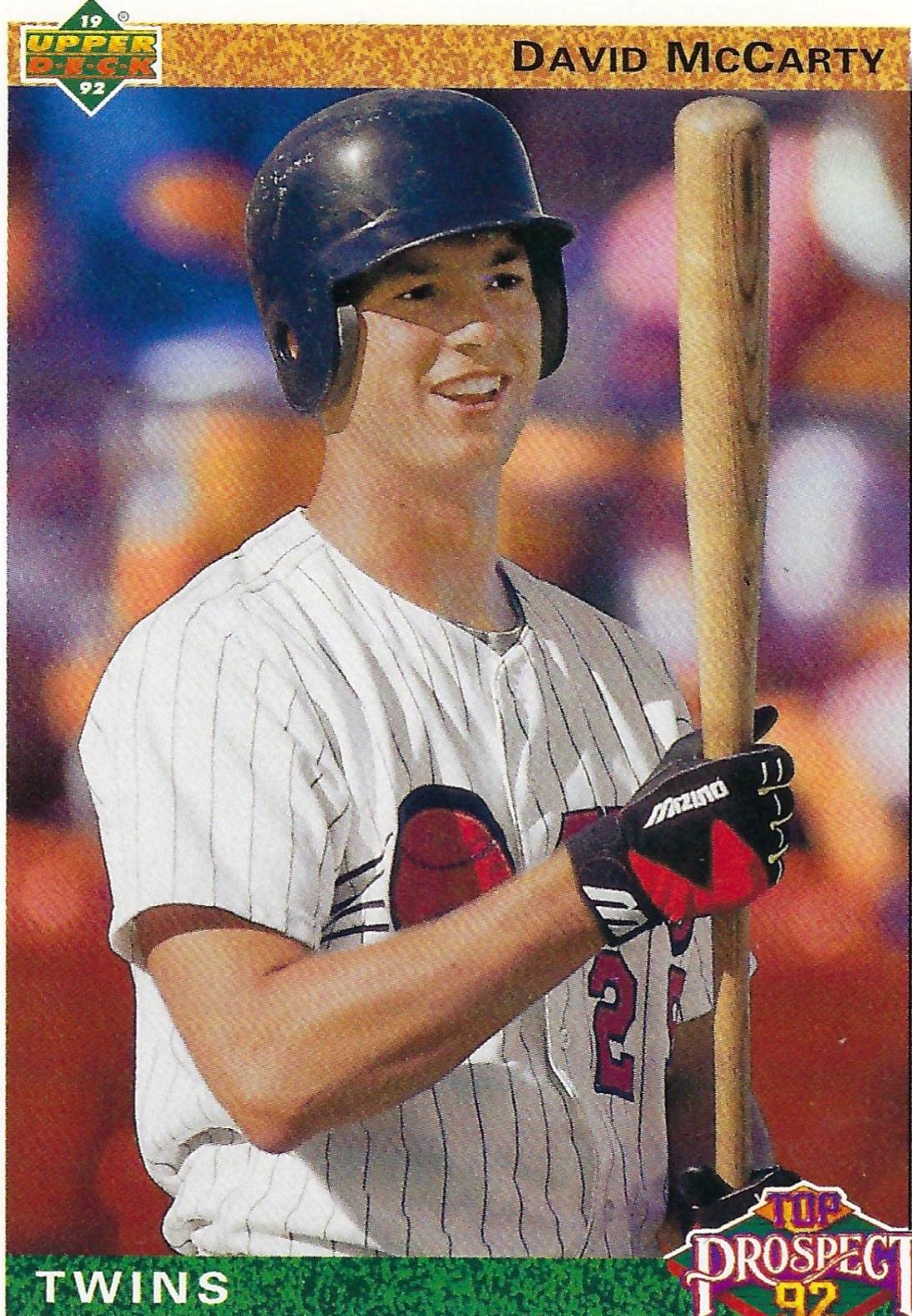 David McCarty #75 Baseball Cards 1992 Upper Deck