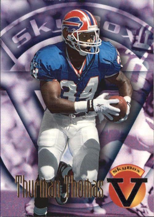 Thurman Thomas #9 Football Cards 1996 Skybox Premium V