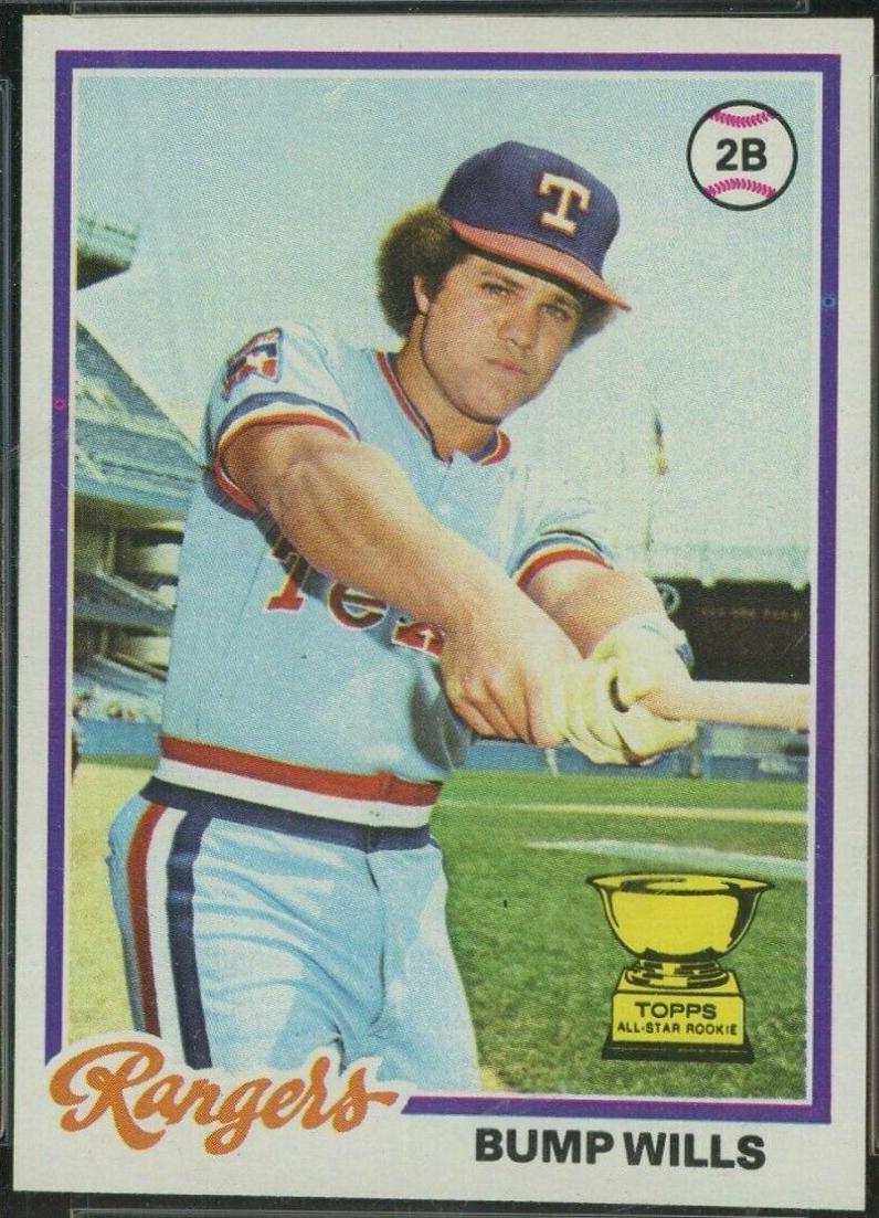 Bump Wills #23 Baseball Cards 1978 Topps