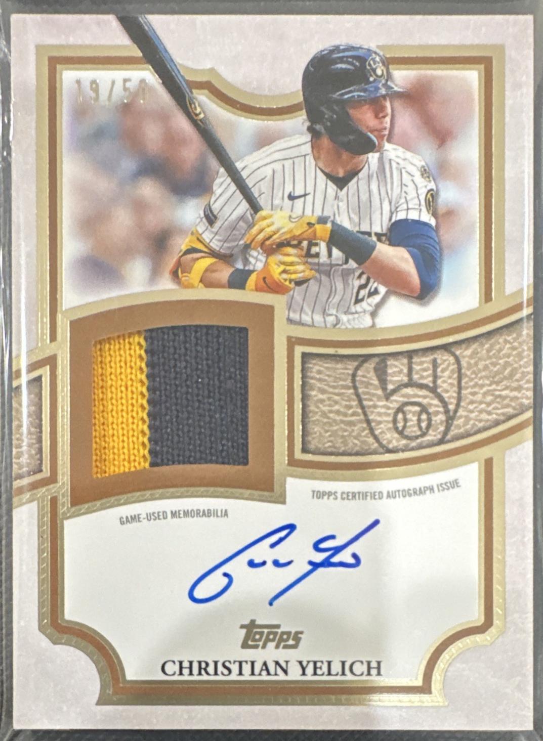 Christian Yelich #TFAP2-CY 2026 Topps Series 2 Flagship Autograph Patch Baseball