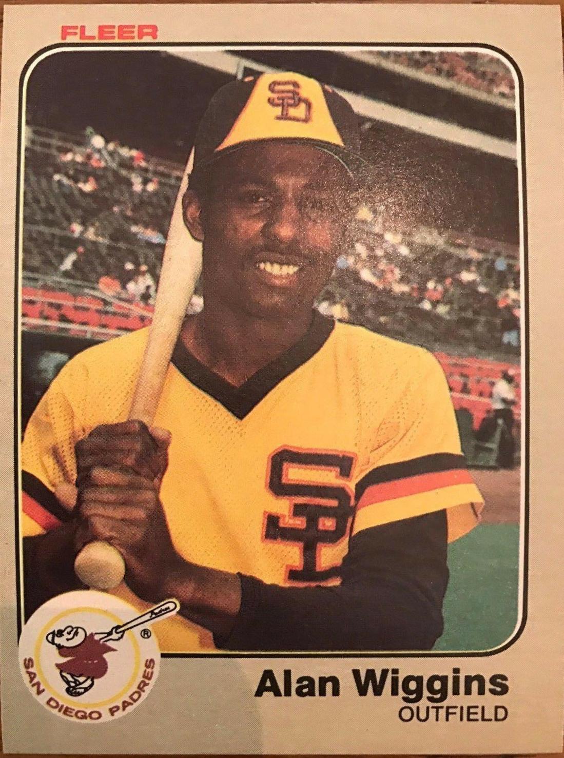 Alan Wiggins #375 Baseball Cards 1983 Fleer