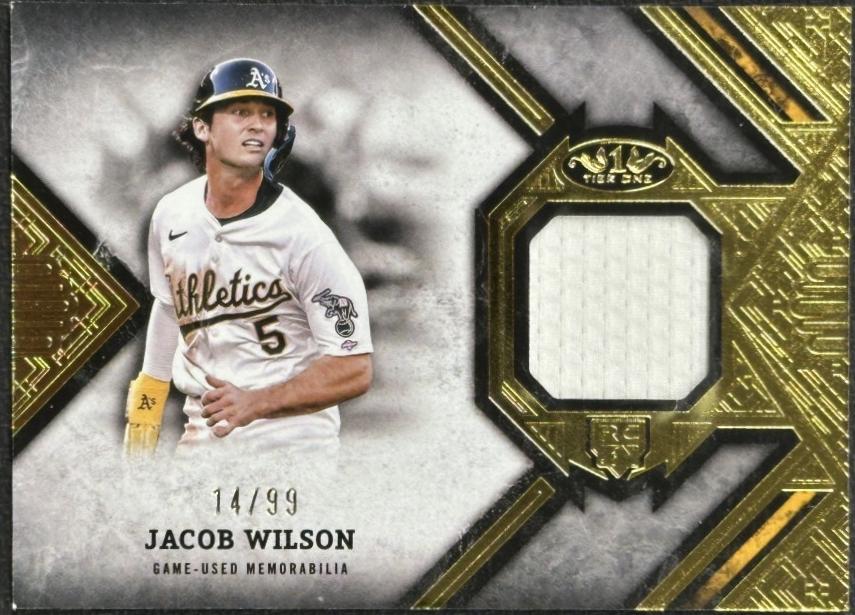Jacob Wilson #RR-JWI Prices | 2025 Topps Tier One Rookie Relic ...