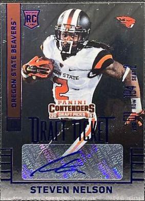 Steven Nelson [Draft Ticket Blue Foil Autograph] #258
