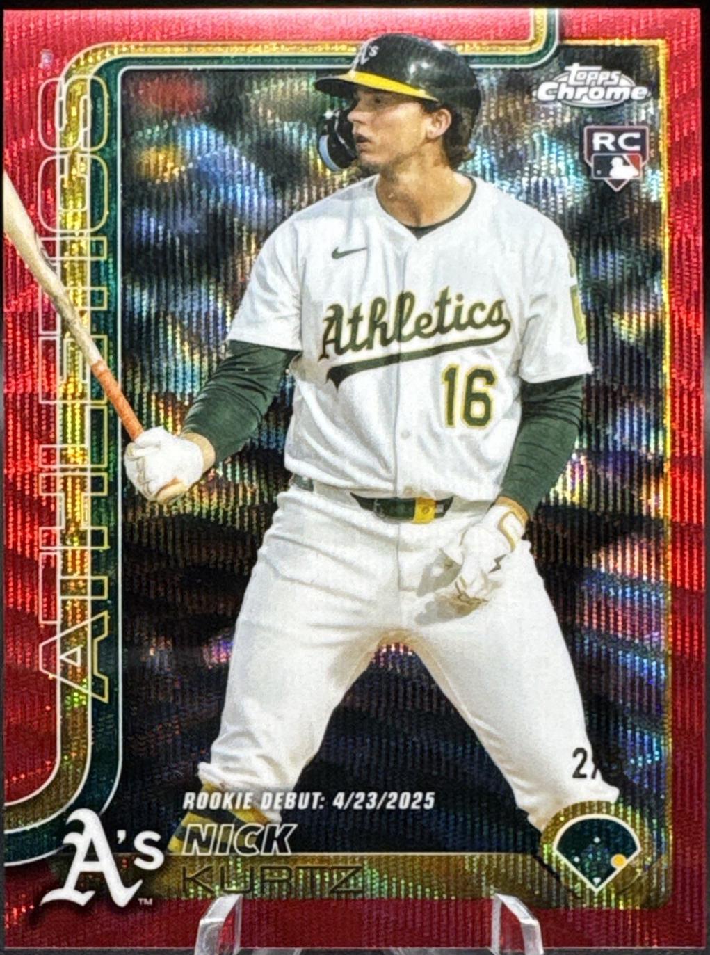 Nick Kurtz [Red Wave Refractor] #USC180 Prices | 2025 Topps Chrome