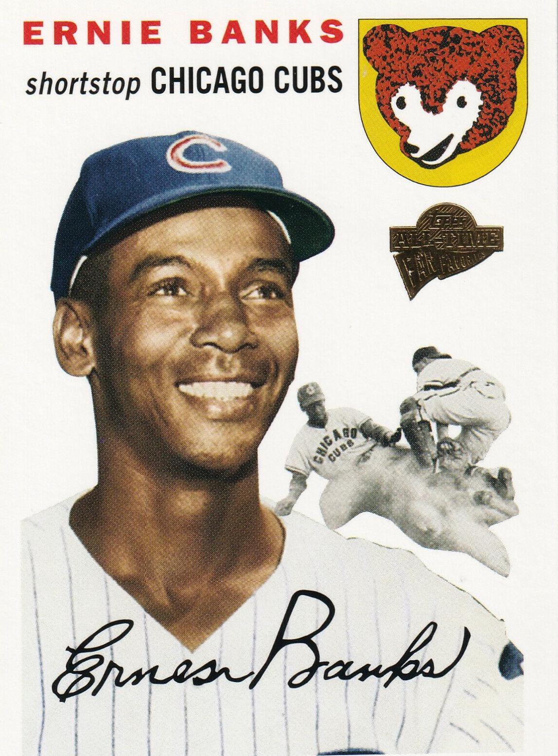 Ernie Banks #47 Baseball Cards 2005 Topps All Time Fan Favorites