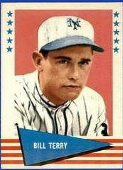 Bill Terry #142 Baseball Cards 1961 Fleer Prices