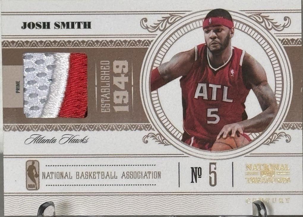 Josh Smith #1 2010 Panini National Treasures Basketball