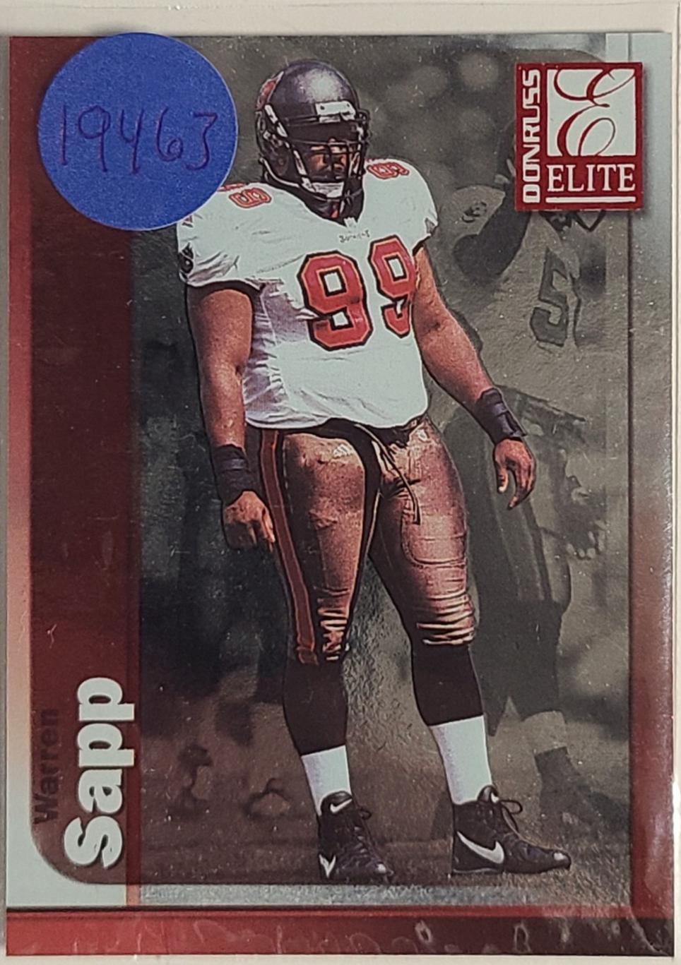 Warren Sapp #99 1999 Panini Donruss Elite Football