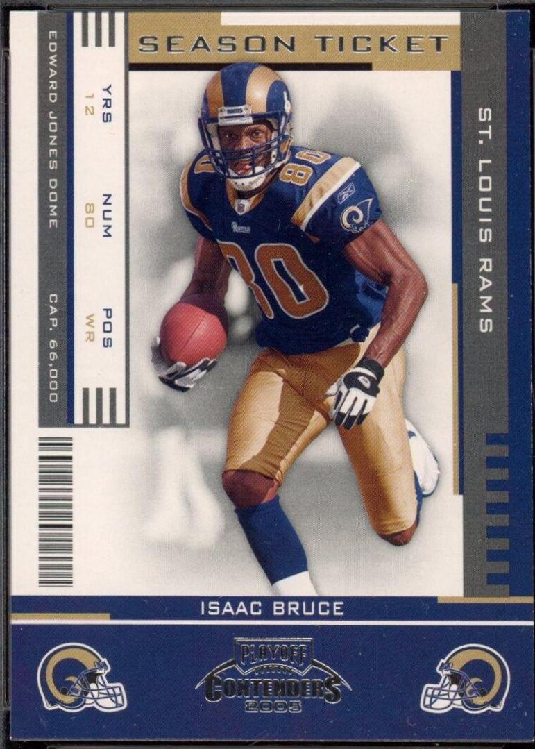 Isaac Bruce #88 2005 Playoff Contenders Football