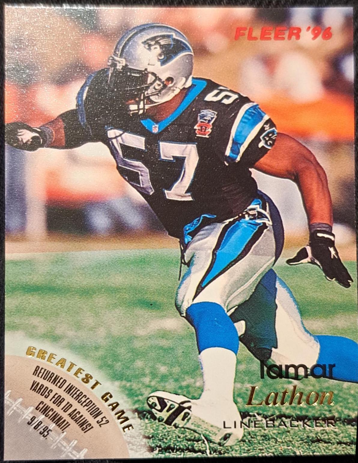 Lamar Lathon #20 Football Cards 1996 Fleer
