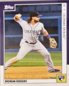 Brendan Rodgers #4 Baseball Cards 2019 Topps on Demand Rookie Review