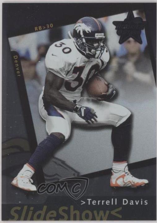 Terrell Davis #S-18 Football Cards 2000 Leaf Rookies & Stars Slideshow