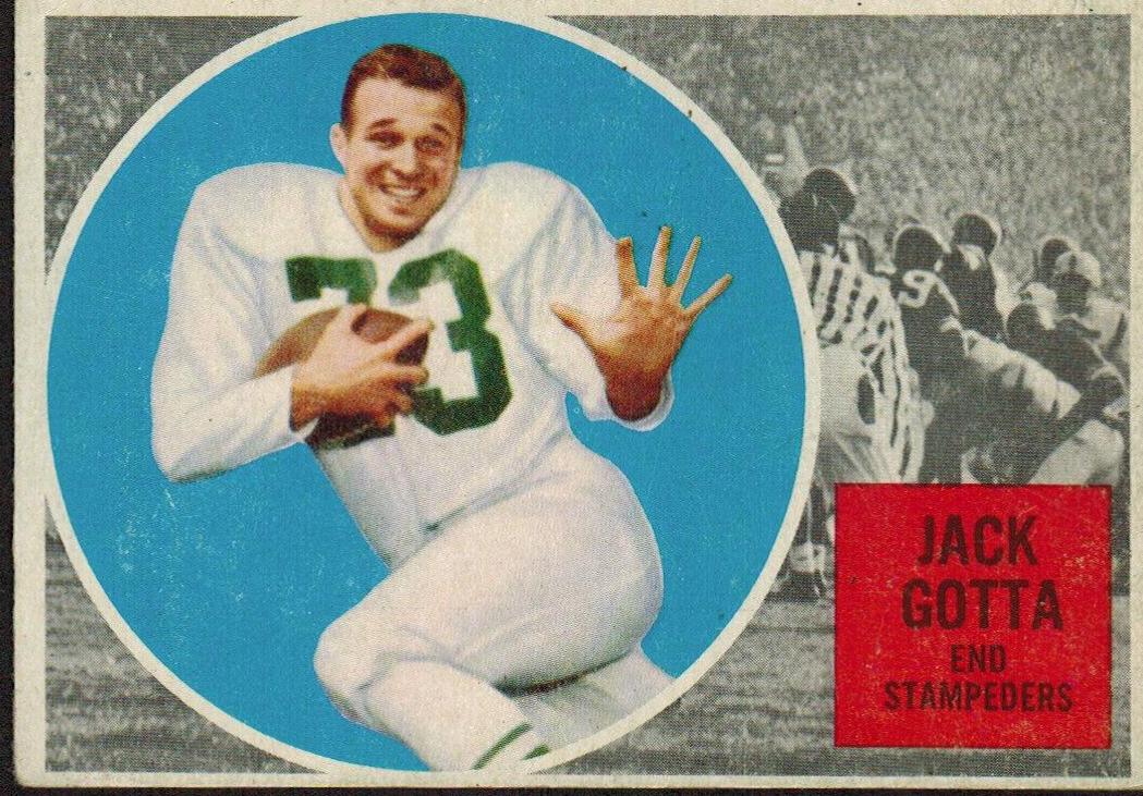 Jack Gotta #24 Football Cards 1960 Topps CFL
