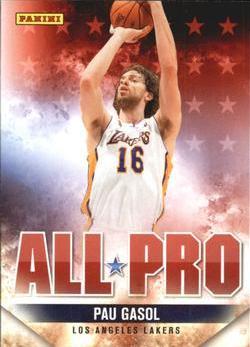 Pau Gasol #12 Basketball Cards 2009 Panini All-Pro Team