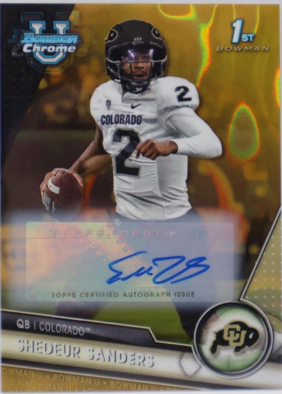 Shedeur Sanders [Autograph Gold Lava] #16