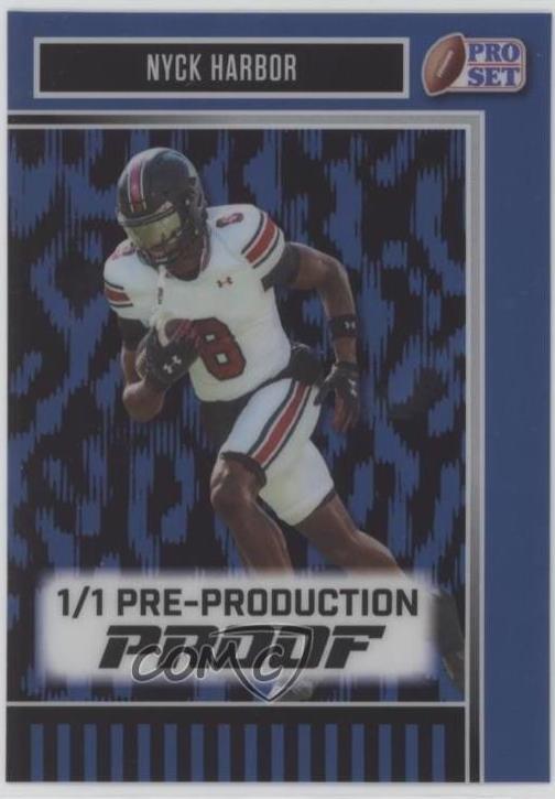 Nyck Harbor #BA-NH1 2025 Leaf Pro Set Metal Autograph Football