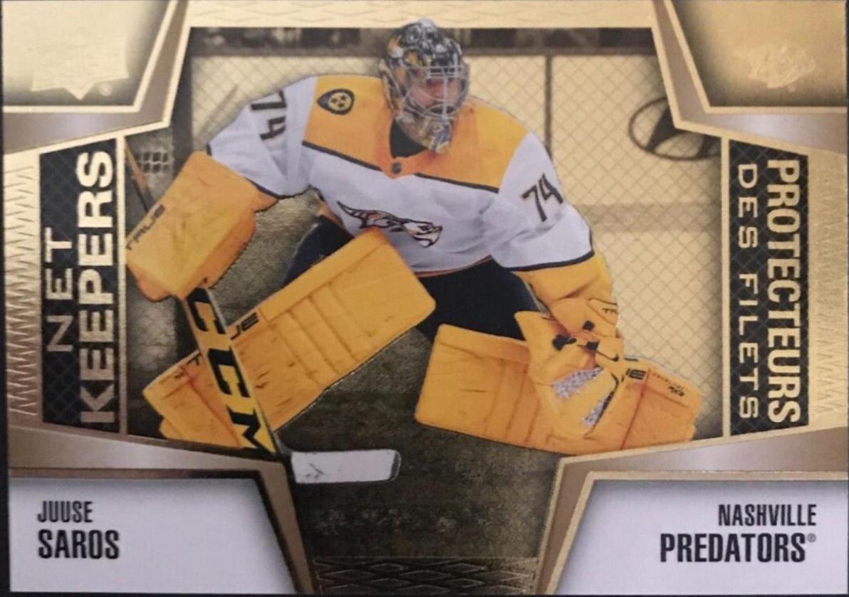 Juuse Saros #NK-16 Hockey Cards 2023 Upper Deck Tim Hortons Net Keepers