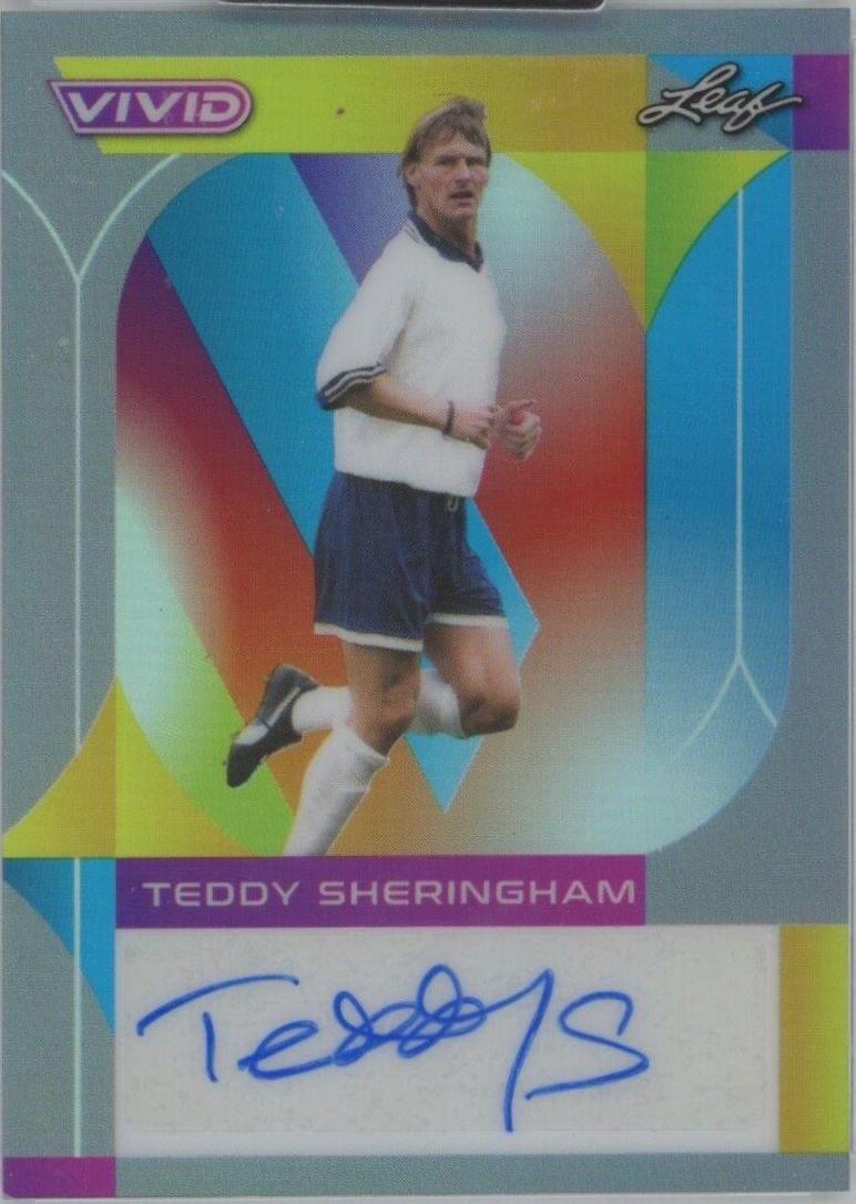 Teddy Sheringham #BA-TS1 2022 Leaf Vivid Autographs Soccer