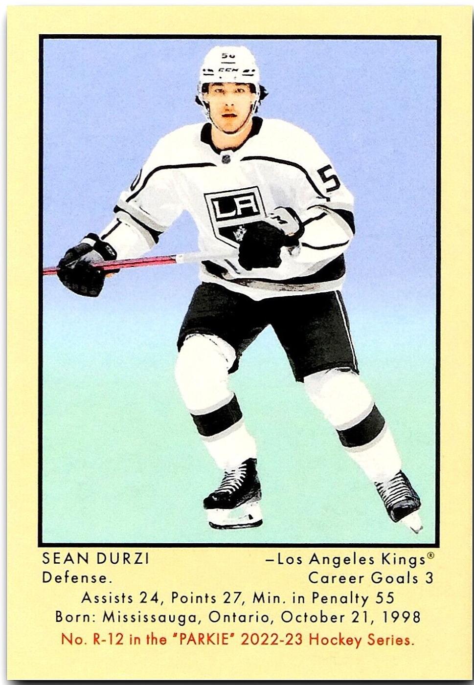 Sean Durzi #R-12 Hockey Cards 2022 Parkhurst Champions Retro Autograph