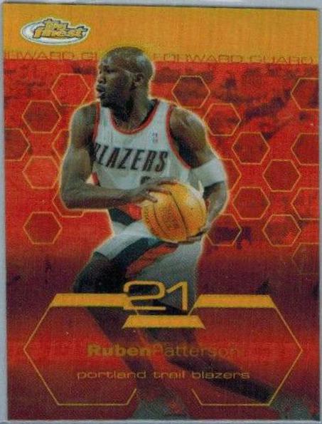 Ruben Patterson Gold Refractor #71 Basketball Cards 2002 Finest