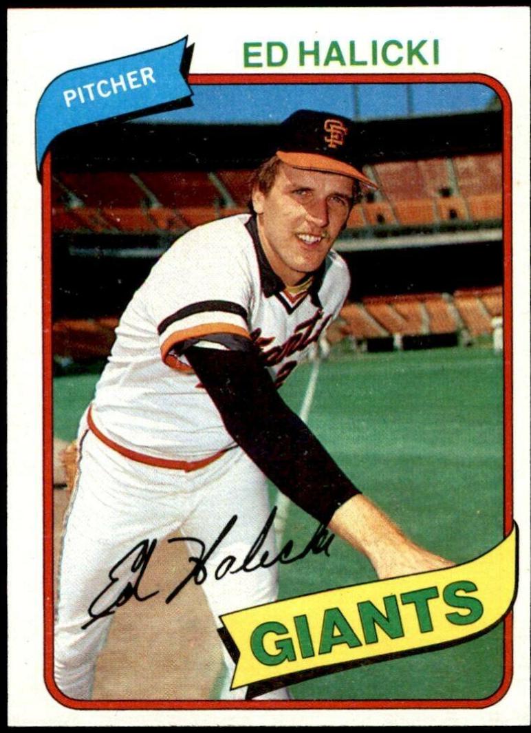 Ed Halicki #217 Baseball Cards 1980 Topps