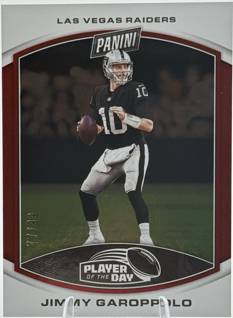 Jimmy Garoppolo #41 Football Cards 2023 Panini Player of the Day
