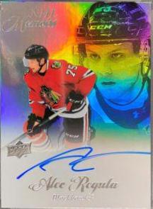 Alec Regula #M-RE Hockey Cards 2020 Upper Deck Clear Cut NHL Memoirs Autographs