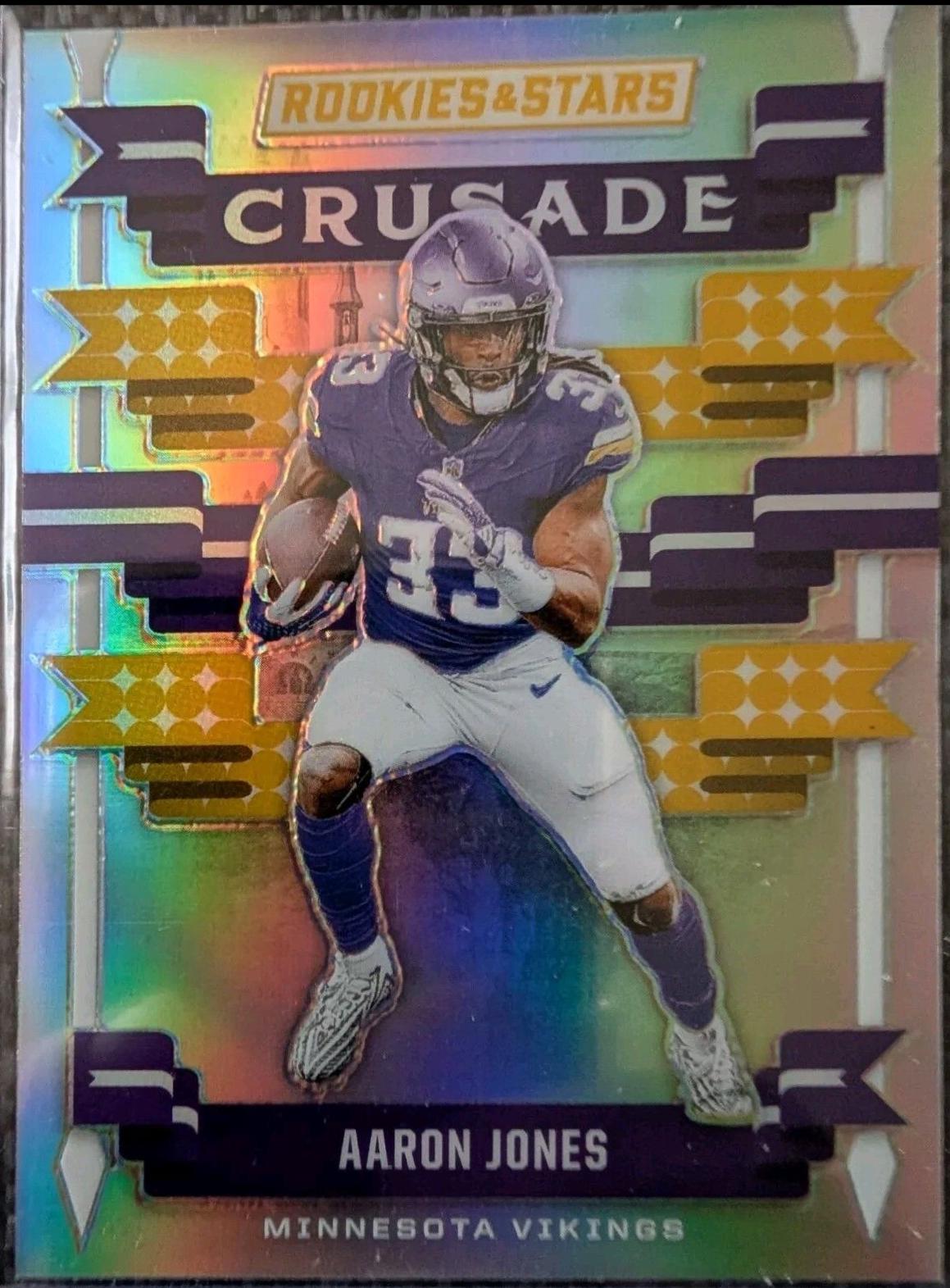 Aaron Jones #C-AJS Football Cards 2024 Panini Rookies & Stars Crusade Silver