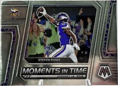 Stefon Diggs #MT-12 Football Cards 2023 Panini Mosaic Moments in Time