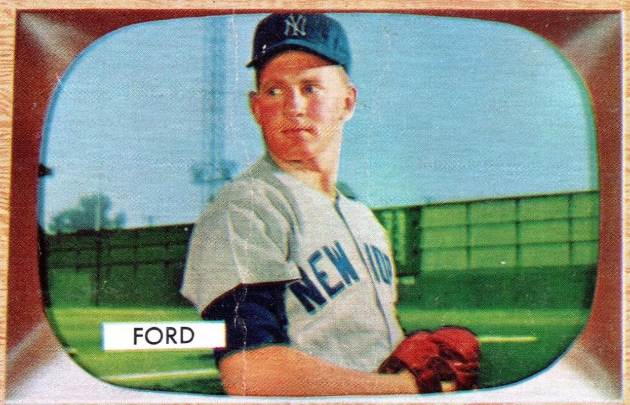 Whitey Ford #59 Baseball Cards 1955 Bowman