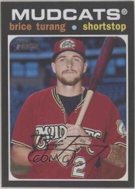 Brice Turang #58 Baseball Cards 2020 Topps Heritage Minor League