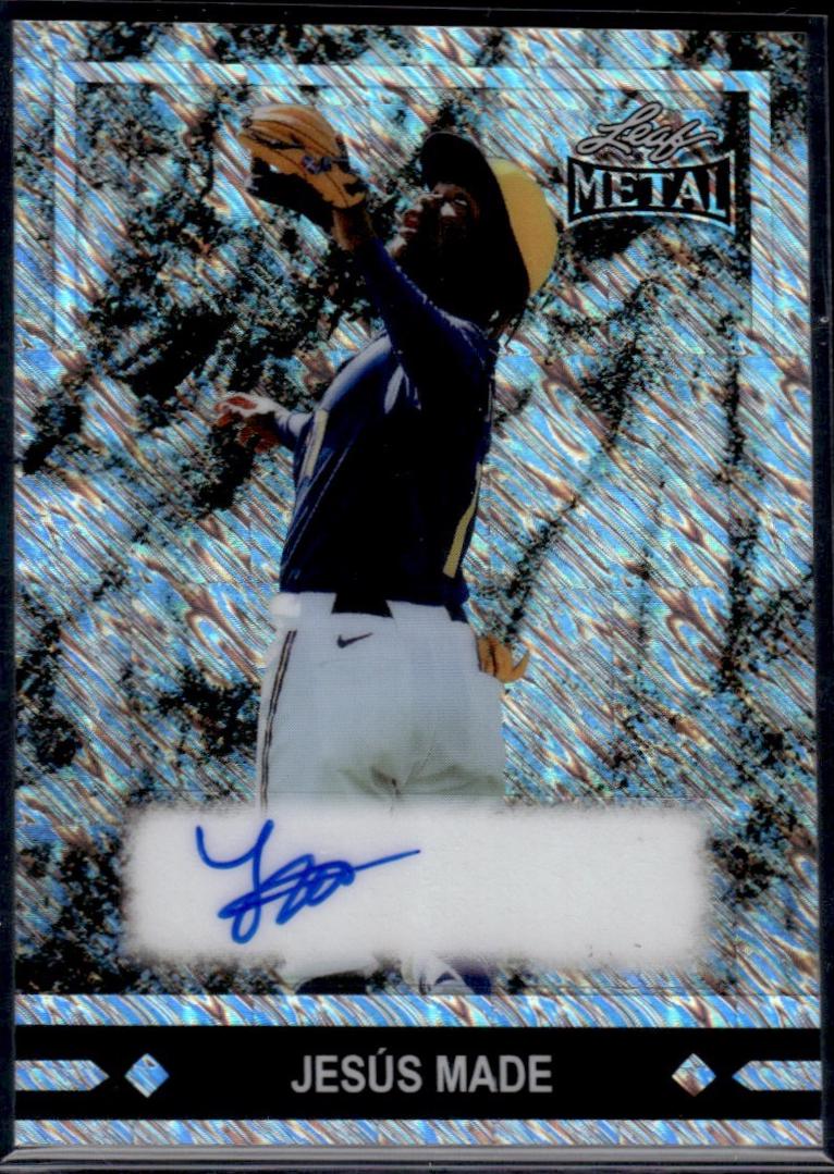 Jesus Made #91A-JM1 2026 Leaf Metal 1991 Gold Leaf Prospects Autograph Baseball