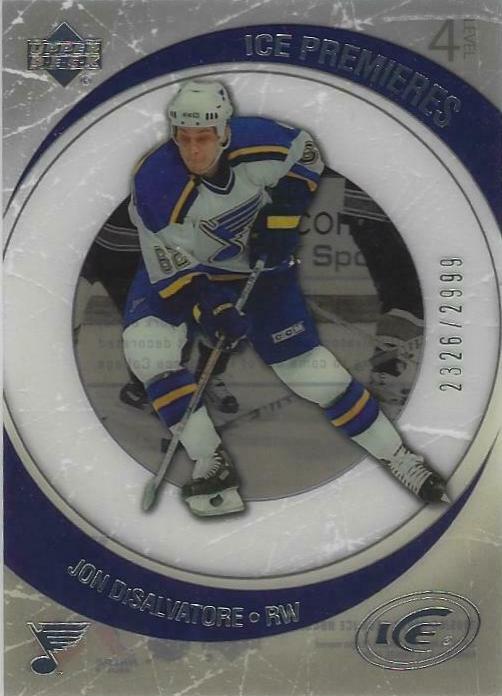 Jon DiSalvatore #230 Hockey Cards 2005 Upper Deck Ice