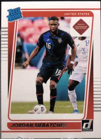 Jordan Siebatcheu #194 Soccer Cards 2021 Panini Donruss Road to Qatar