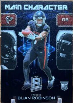 Bijan Robinson #9 Football Cards 2023 Panini Spectra Main Character