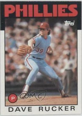 Dave Rucker #39 Baseball Cards 1986 Topps