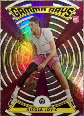 Nikola Jovic #ZG-JOV Basketball Cards 2022 Panini Chronicles Draft Picks Gamma Rays