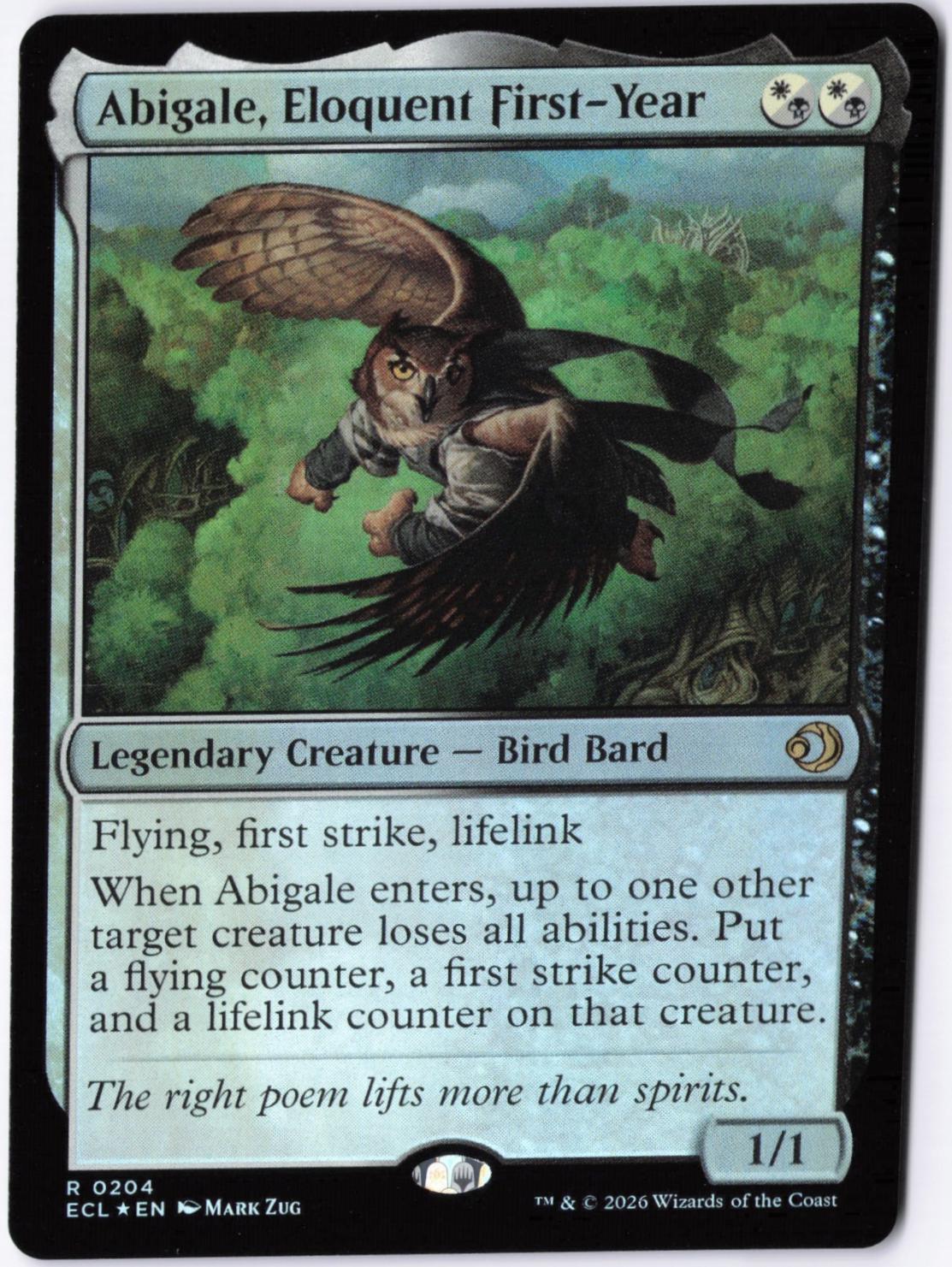 Abigale, Eloquent First-Year [Foil] #204 Prices | Magic Lorwyn