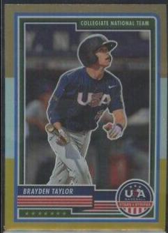 Brayden Taylor #81 2023 Panini Stars & Stripes USA Baseball